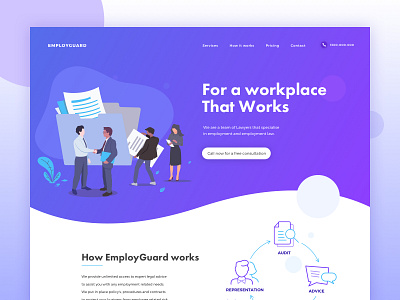 Landing page - HR Company