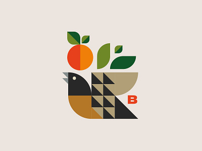 Nyoni - a bird art bird colour first geometric illustration pattern shapes shot