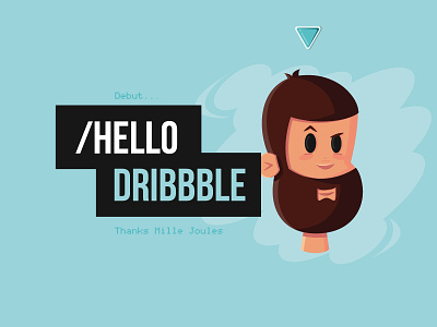 What's up Dribbble? debut vector