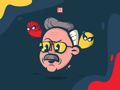 Stan 'the man' Lee cartoon character illustration jonder marvel spider man stan lee vector wolverine