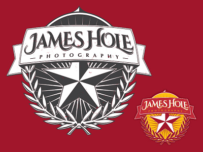 J.H.P. Logo beer brewery label logo photography star