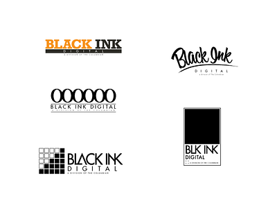 BlackInk Logo digital identity logo marketing