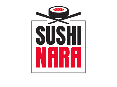 Sushi Nara logo/t-shirt design branding identity illustration logo t shirt vector
