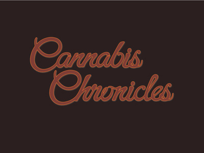 Cannabis Chronicles Revised blog hand lettering illustration legalization logo
