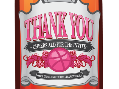 Cheers ALD! beer label vector