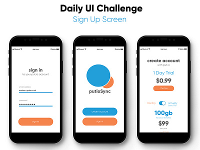 Daily UI // Sign Up Screen