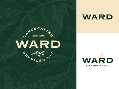 Ward Landscaping branding logo logo design