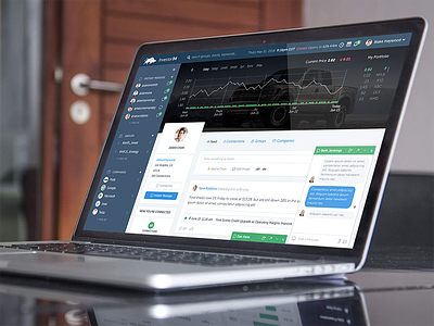 Investor Instant Messaging Web App app app design chat design graphic design im instant messaging investment investor stock stock market trading ui ui design user interface ux visual design web app
