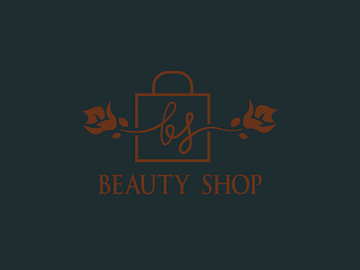 Beauty Shop logo design beauty logo branding creative letter beauty shop logo letter logo logo minimal minimalist new logo shop logo