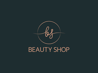 Beauty shop logo of small letter