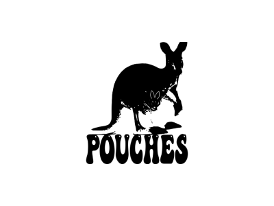 Pouches - kangaroo logo challenge branding dailylogochallenge design graphic design kangaroo logo