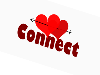 Connect - dating app branding dailylogochallenge datingapp design graphic design illustration logo logodesign typography