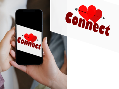 Connect- dating app branding dailylogochallenge datinbgapp design graphic design illustration logo typography