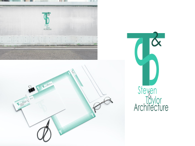 Steven & Taylor Architecture Logo architecture branding dailylogochallenge design graphic design illustration logo typography