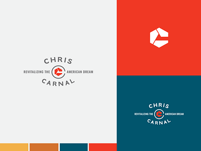 Chris Carnal Public Speaker Branding america branding design logo logo design red shapes traditional