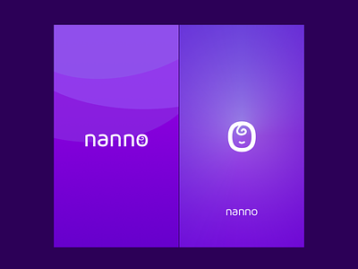 nanno launch screens app ios launch mobile nanno nanny purple ui violet