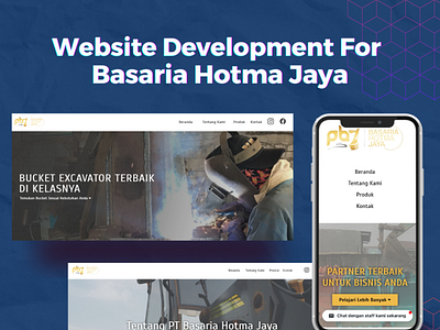 Website Development for PT Basaria Hotma Jaya