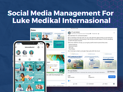 Social Media Management for Luke Medikal Internasional content creation graphic design instagram management social media management