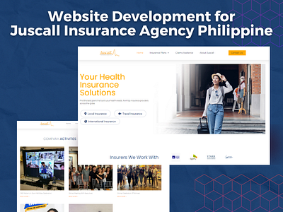 Website Development For Juscall Insurance Agency Philippine