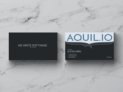 AQUIL.IO Business Card business card company eagle software