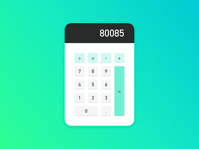 004: Calculator calculator daily ui dailyui ui vector