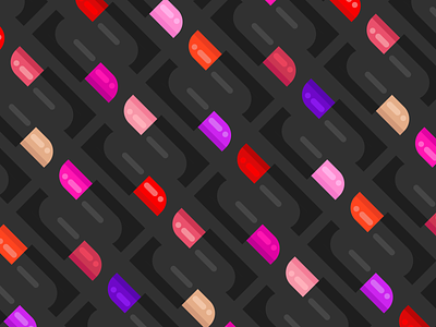 Lipstick Pattern beauty colorful drawings illustration lipstick makeup pattern vector