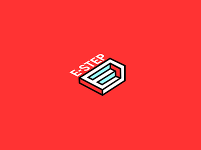 E-STEP design designer logo vector