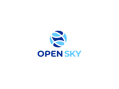 Open Sky branding design designer logo vector