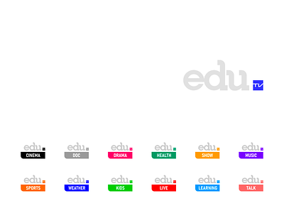 EduTv branding design logo