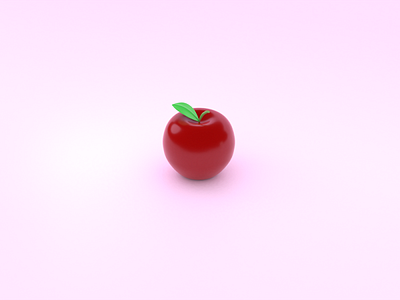 apple苹果-by blender 3d ui