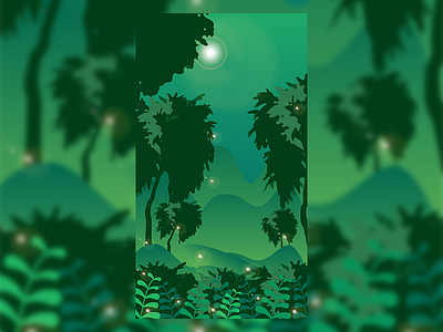 summer nights design illustration ui