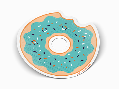 Sticker for CCAD (2/3) columbus donut illustration insurance ohio root sticker team