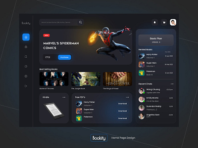 Bookify Home Page Design