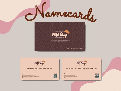 NAMECARDS 'Mildskye' app branding design graphic design illustration logo typography ui ux vector