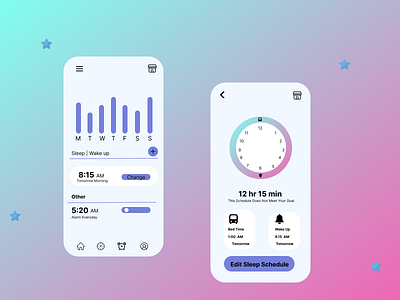 I phone Alarm UI Design