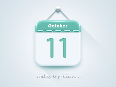 Today is Friday October 11th. icon