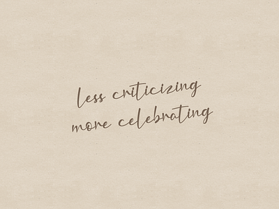 less criticizing, more celebrating 🎊 30daychallenge 30daysofdesign lettering oktober qotd quote quotes sketchapp vector