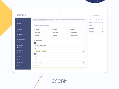 G-Form app design illustration ui ux web