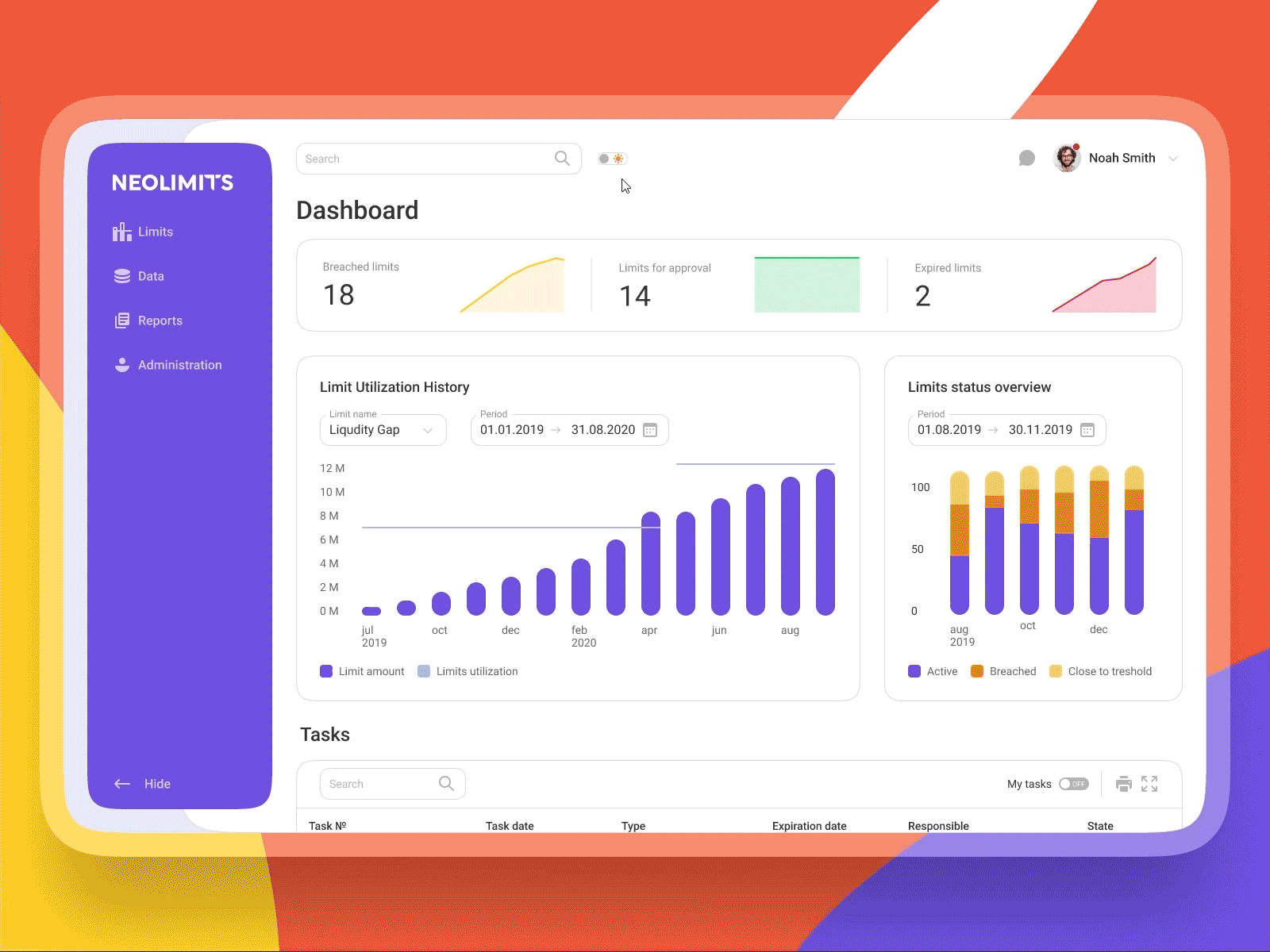 Neolimits adaptive banking design design system illustration logo ui ux