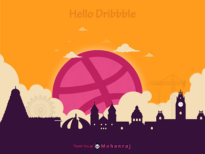 Hello Dribbble! It is my first shot! chennai designer designers dribbble hello