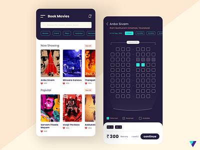 Movie Tickets Booking - Mobile App