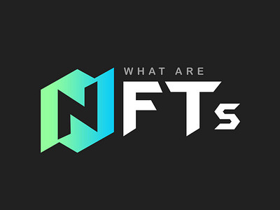 Logo Design for (What are NFTs) creative logo illustration logo minimal logo n logo nft text logo