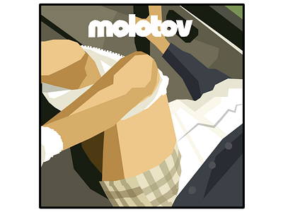 Molotov album cover flat flat design illustration illustrator julieta felix mexico molotov music vector