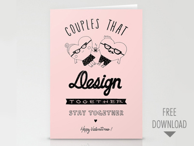 Valentines for designer couples ai card cursive free holiday illustration julieta felix lettering pdf psd typography valentines
