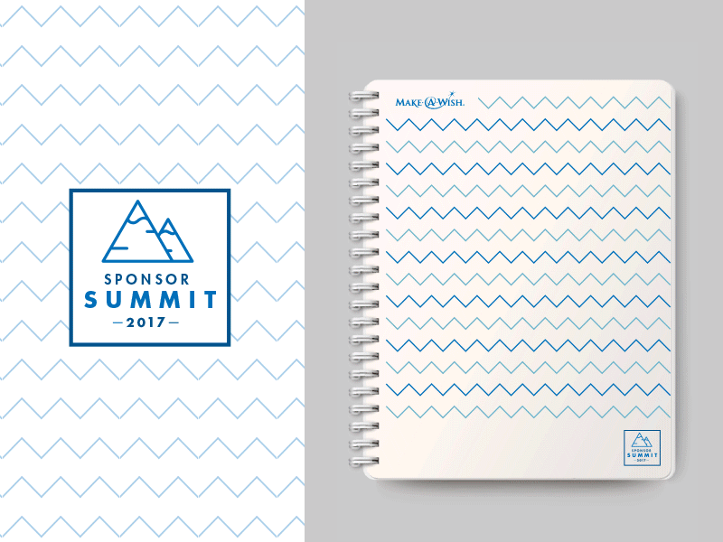 Logo options badge blue branding charity conference emblem identity logo mountains non profit notebook stars