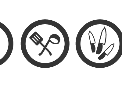 Icons for the kitchen drawers bw icons illustration illustrator kitchen