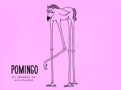 Pomingo: 1 out of 3 animals black dada dreams illustration illustrator julieta felix magenta pets pink