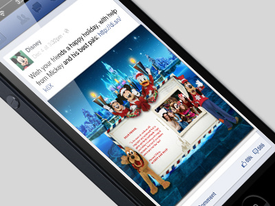 Disney web ad ad composite experience facebook julieta felix mobile photography photoshop retouching ui ux web