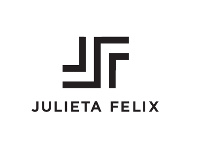 JF monogram black branding gotham hermosillo illustrator julieta felix logo mexico monogram vector white