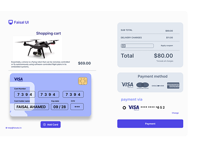 Credit Card Checkout | Sk Faisal Ahamed credit card checkout dailyui graphic design ui